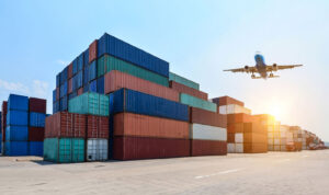 Industrial port and container yard